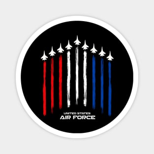 Air Force US Veterans 4th of July T shirt - American Flag T-Shirt Magnet